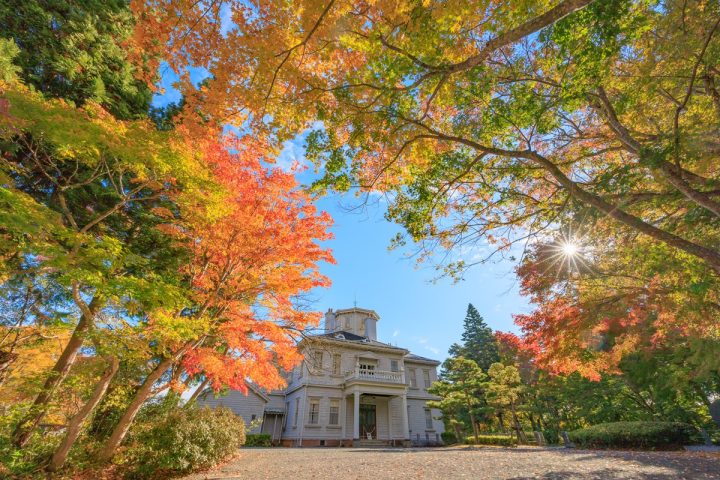 天鏡閣の紅葉