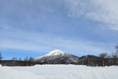 青空と磐梯山